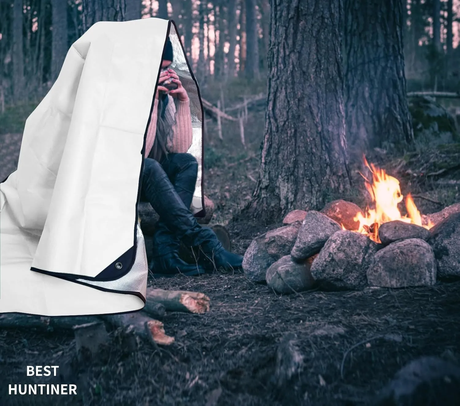 Heavy Duty Survival Blanket -Multifunctional Reflective Tarp Thermal Blanket - 60" x 83" Waterproof Sandproof for Camping Hiking Outdoors Multifunctional Emergency Blanket…