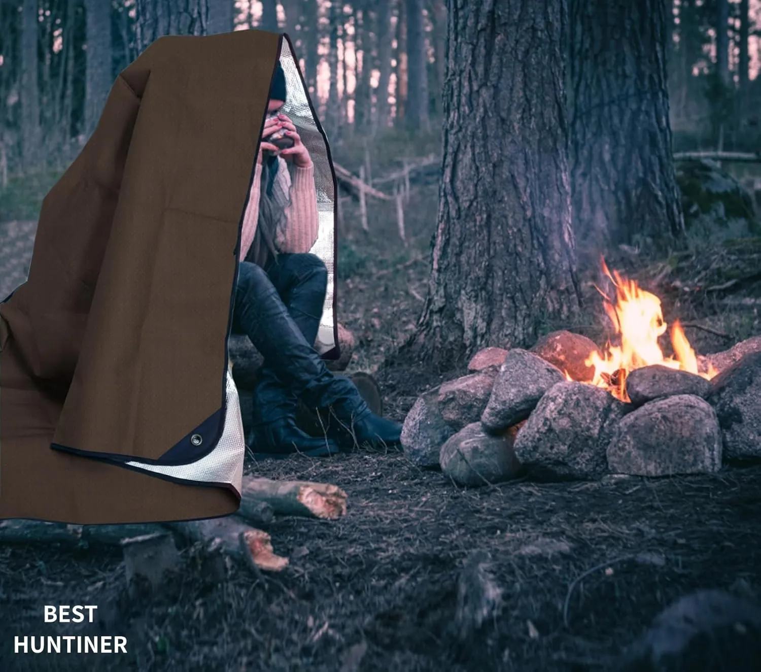 Heavy Duty Survival Blanket -Multifunctional Reflective Tarp Thermal Blanket - 60" x 83" Waterproof Sandproof for Camping Hiking Outdoors Multifunctional Emergency Blanket…