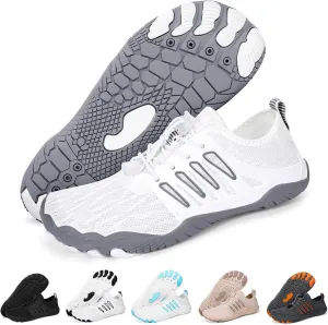Hike Barefoot Water Shoes for Women Men Footwear, Quick Dry Wide Toe Box Pro Beach Swim Athletic Sports Shoes, Non-Slip Lightweight Aqua Shoe for Pool Hiking Walking Kayaking Diving Surfing
