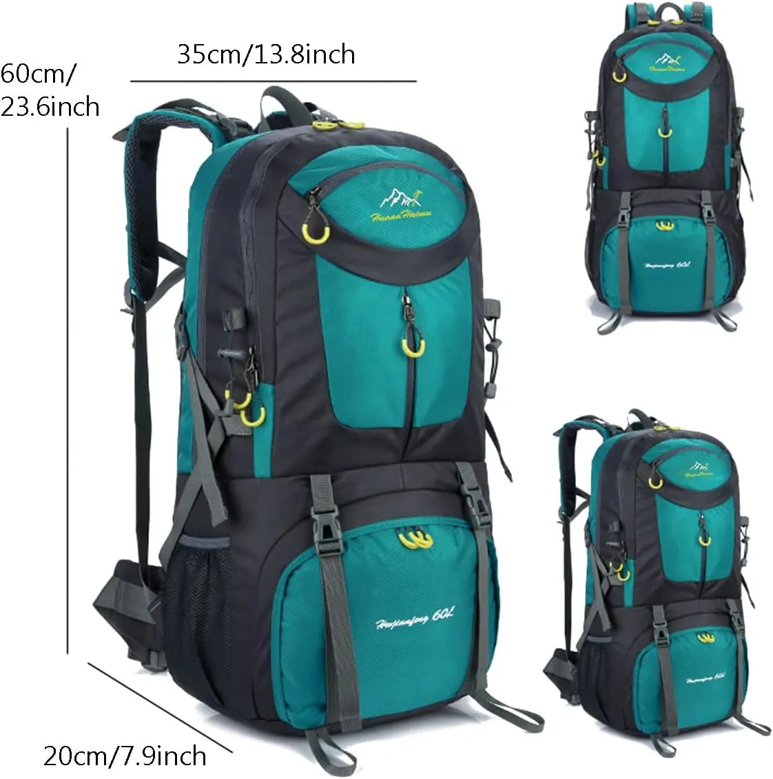 Hiking Backpack 60L Climbing Camping Backpack Large Rucksack for Trekking Travel Outdoor Sport