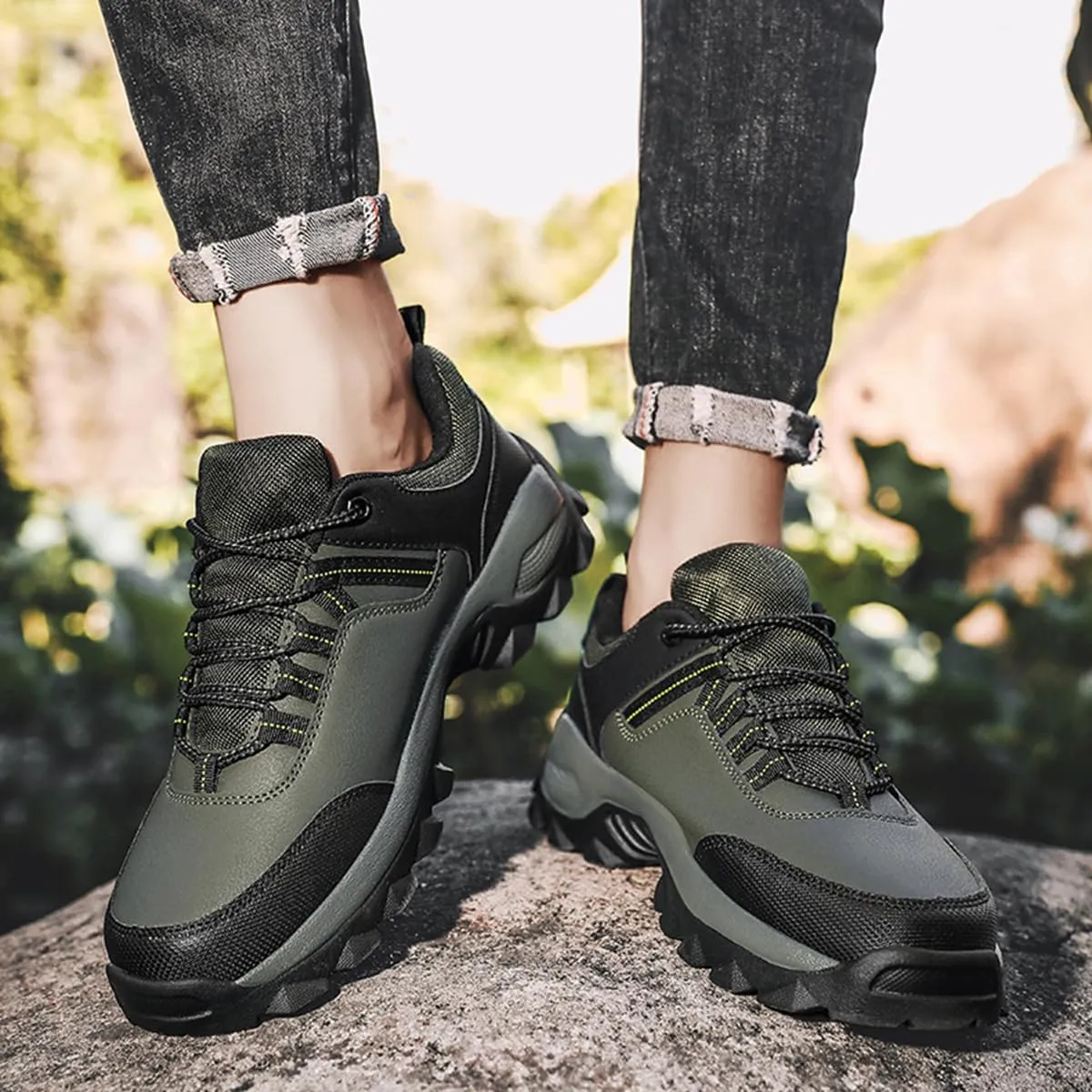 Hiking Shoes Mens Waterproof Mountain Trekking Shoes Women Breathable Walking Shoes Outdoor Sports Winter Boots