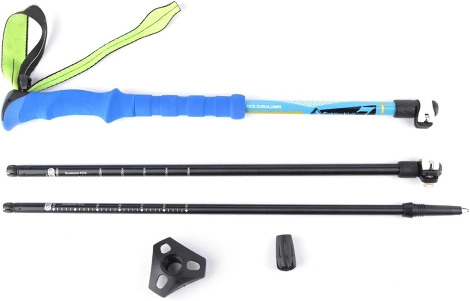 Hiking Trekking Poles Lightweight Aluminum Alloy Trekking Poles Walking Stick Extendable Hiking Pole for Camping Hiking Sticks for Trekking(Orange)