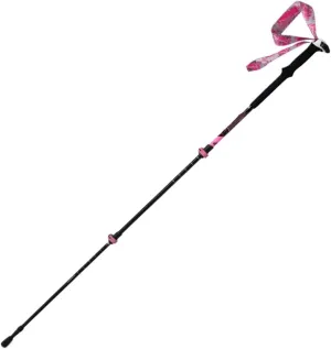 Hiking Trekking Poles Outdoor Trekking Poles Aluminum Trekking Poles Walking Telescopic Climbing Pole Portable Hiking Sticks for Trekking(Pink)