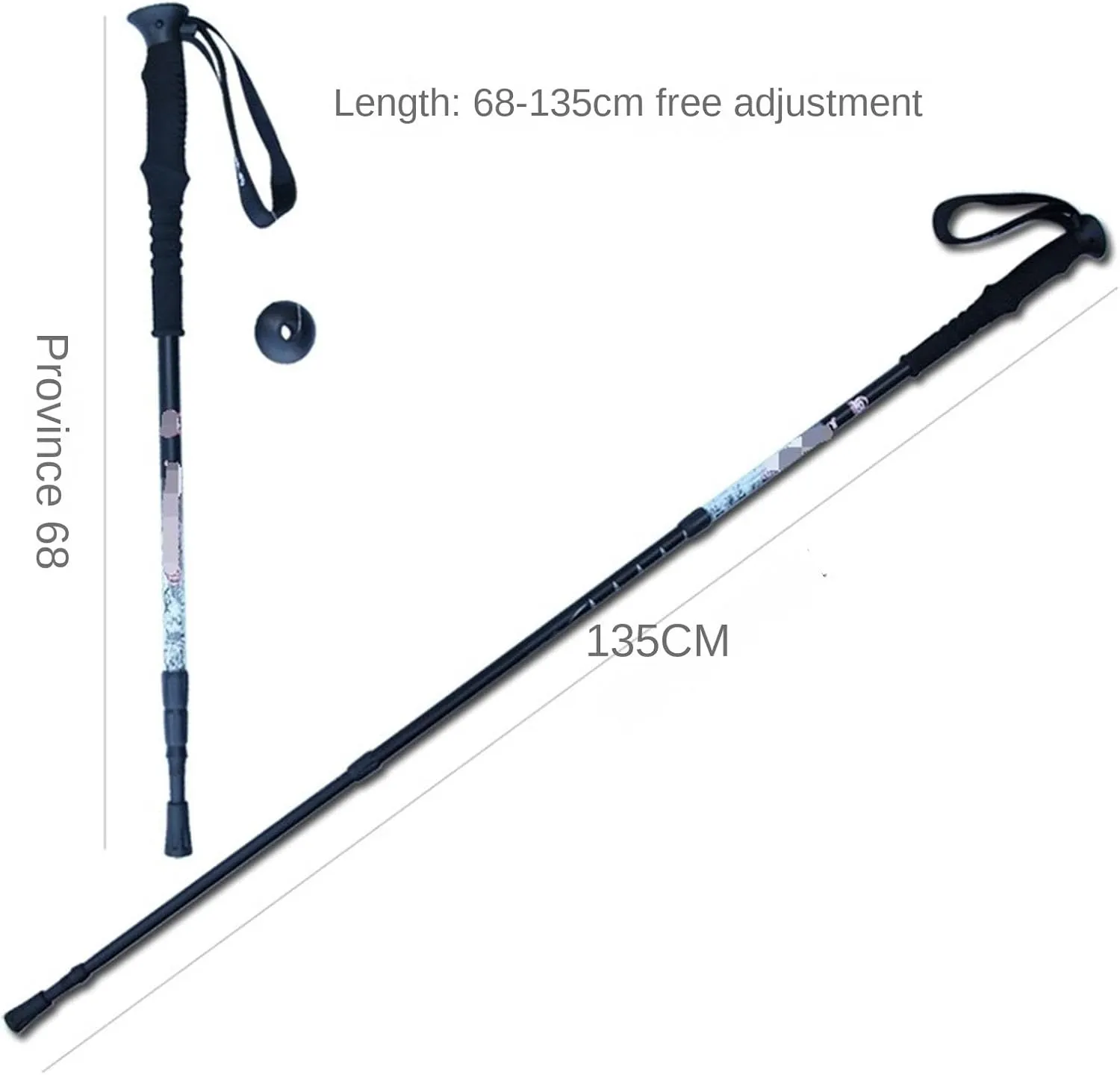 Hiking Trekking Poles Trekking Hiking Poles Strong Walking Stick Lightweight for Camping Mountaining Hiking Sticks for Trekking