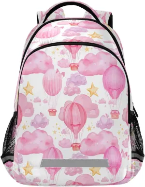 Hot Air Balloons Design Waterproof Backpack - Casual Outdoor Sports Daypack with Ergonomic Shoulder Straps#11