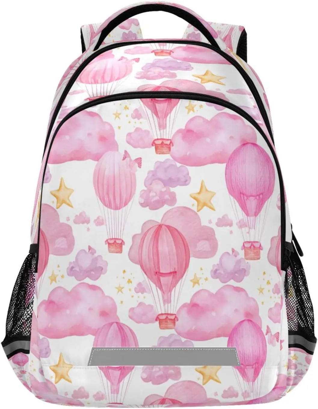 Hot Air Balloons Design Waterproof Backpack - Casual Outdoor Sports Daypack with Ergonomic Shoulder Straps#11