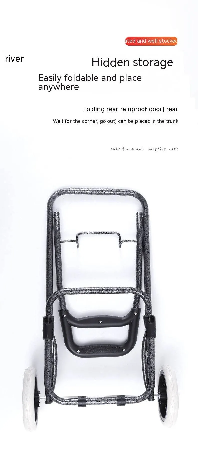 Household Shopping Cart Portable Folding Hand Pull