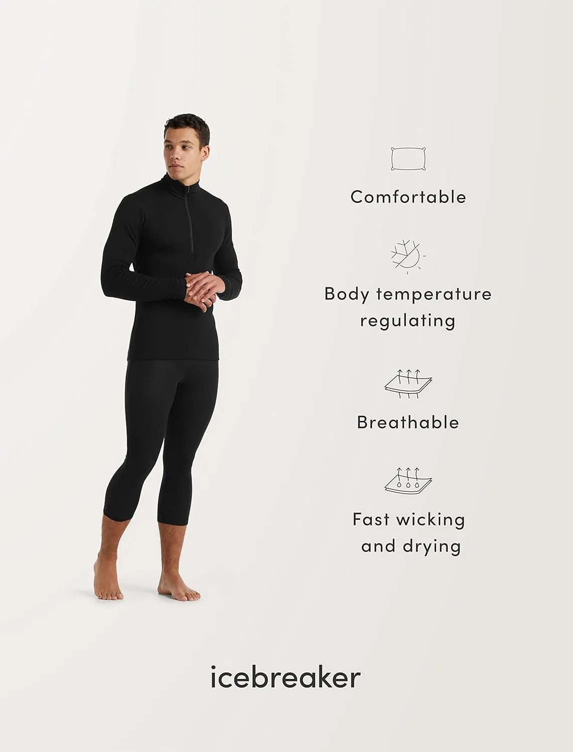 Icebreaker Merino Men's Merino 200 Sonebula Ls Half Zip Hoodie