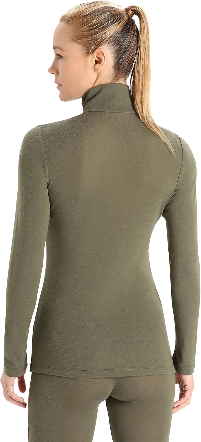 Icebreaker Merino Women's Standard 175 Everyday Cold Weather Base Layer Thermal Long Sleeve Half Zip Top