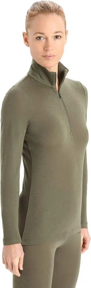 Icebreaker Merino Women's Standard 175 Everyday Cold Weather Base Layer Thermal Long Sleeve Half Zip Top