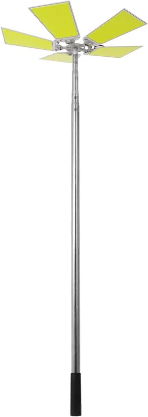 Illuminate Outdoor Adventures with Telescopic Camping Light, Adjustable Height, Super Bright 15000lm, Portable Flood Light, Black