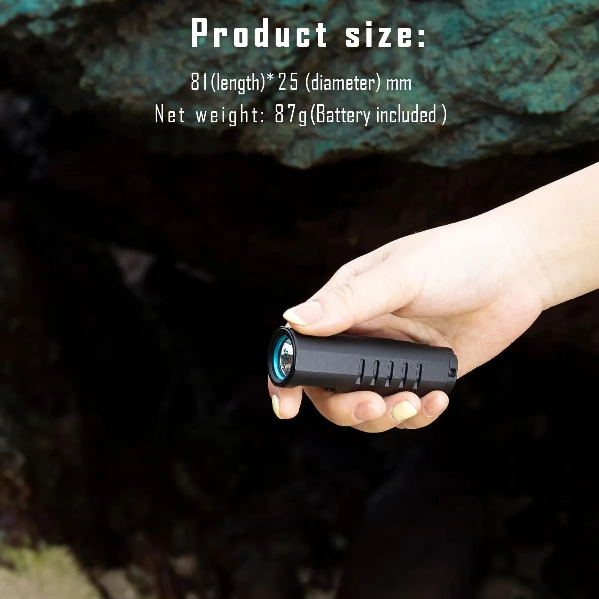 IMALENT LD70 EDC Flashlight Led Rechargeable Torch, Powerful Flashlight 4000 Lumens with CREE XHP70.2 LED, Super Bright Handlight for Camping and Hiking (Deep Black)