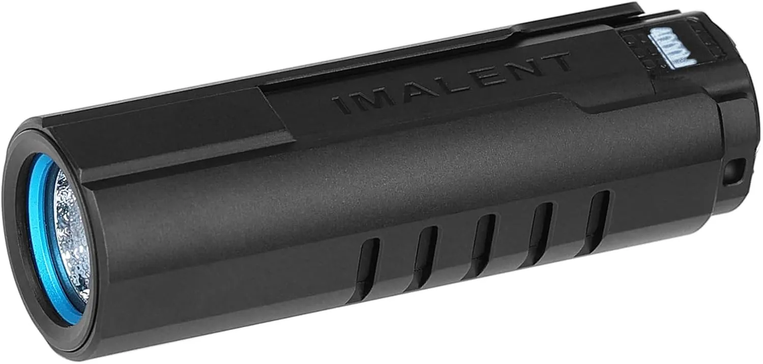IMALENT LD70 EDC Flashlight Led Rechargeable Torch, Powerful Flashlight 4000 Lumens with CREE XHP70.2 LED, Super Bright Handlight for Camping and Hiking (Deep Black)