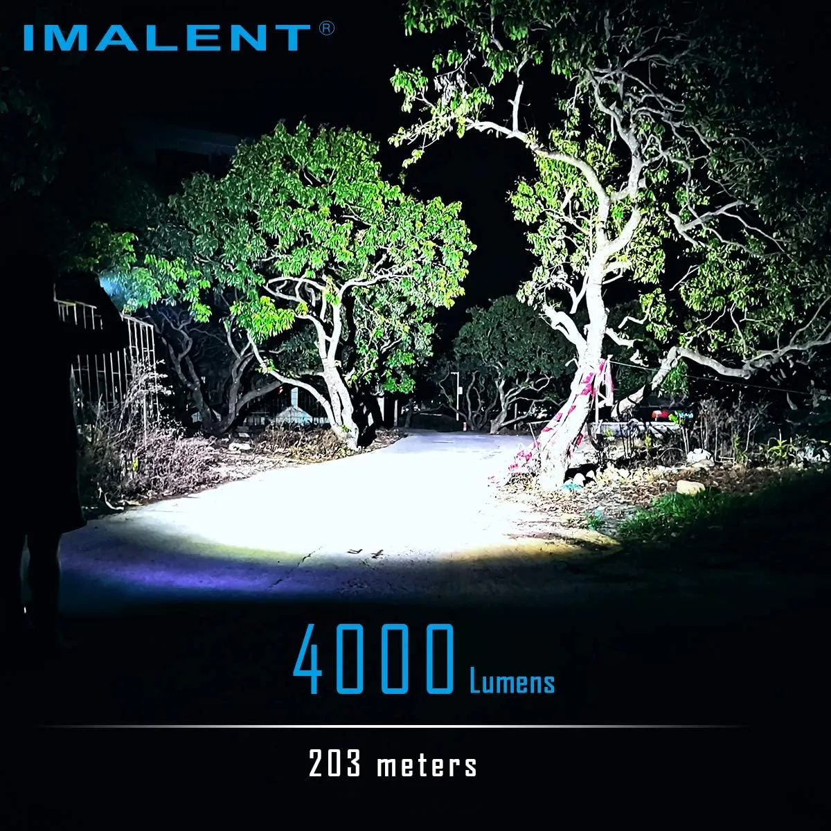 IMALENT LD70 Pocket EDC Flashlight, 4000 Lumens Compact Bright Powerful Flashlights with CREE XHP70.2 LED, Rechargeable Handheld Torch for Camping and Hiking(Blue)