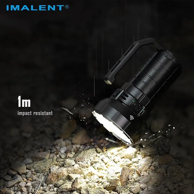 IMALENT MS12 Mini-C Rechargeable Flashlight 65000 Lumens, Tactical Flashlights, Long Range 1036 Meters Super Bright Flash Light with Handle Waterproof Led Flashlight for Emergency (MS12 MINI C)