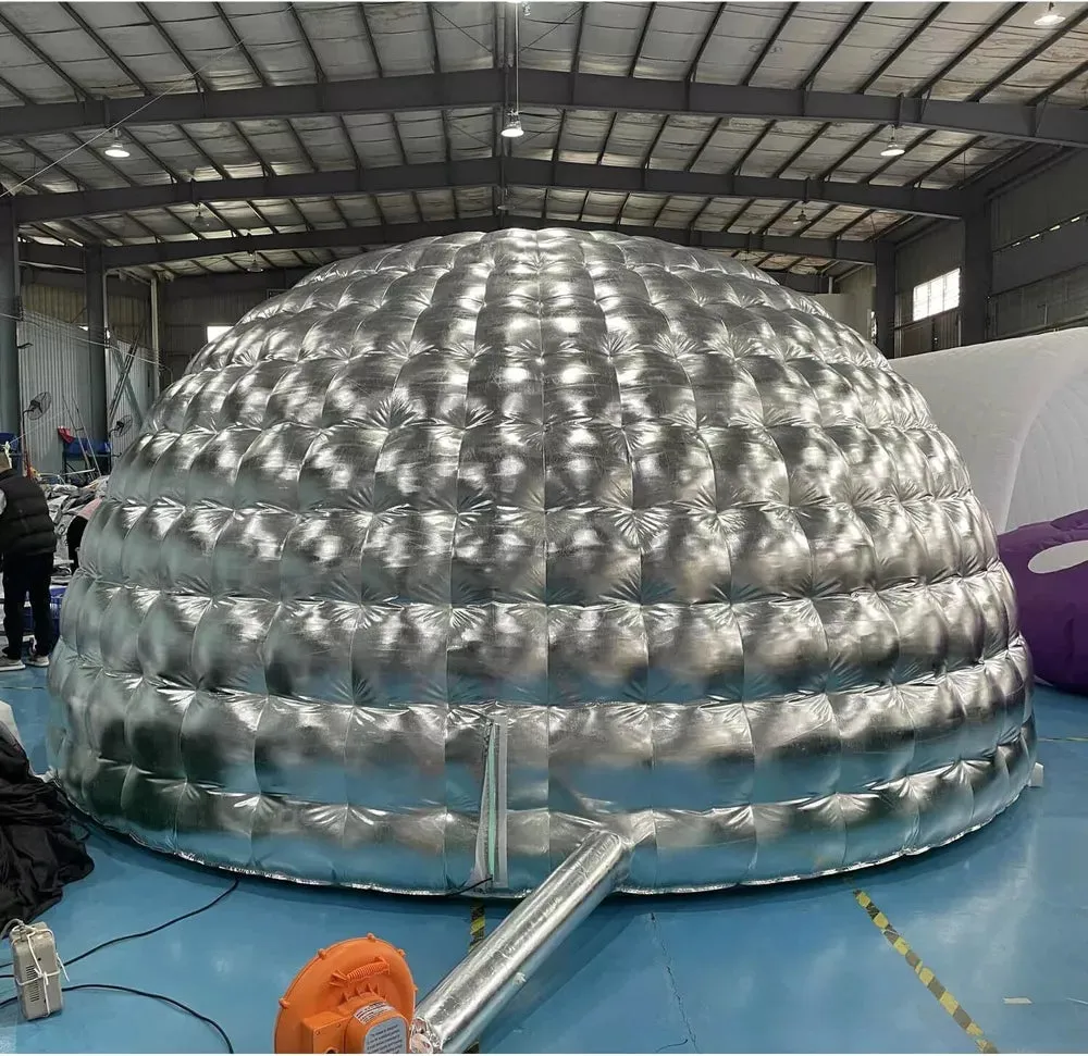 Inflatable Igloo Dome Tent with LED Light for Party or Wedding