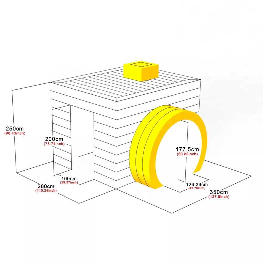 Inflatable LED Photo Booth Tent with Built-in Fan & Lighting