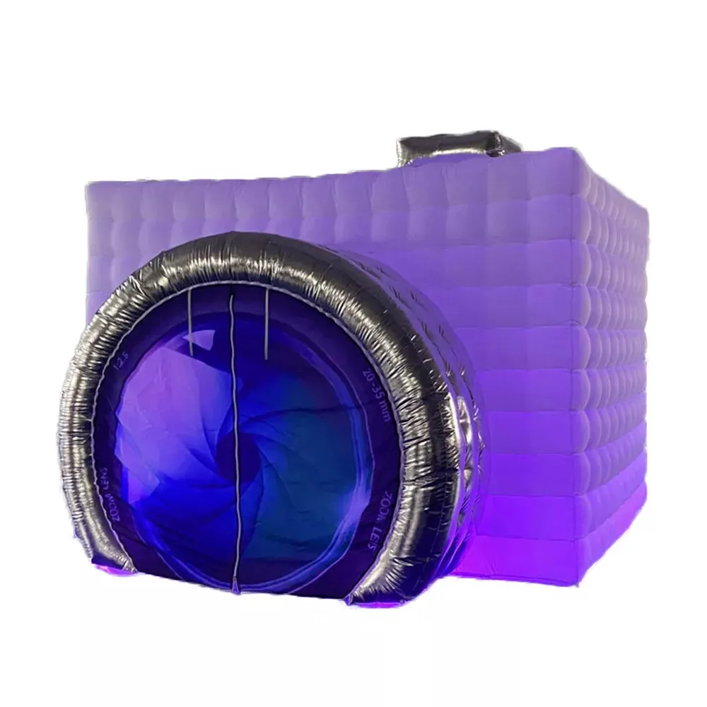 Inflatable LED Photo Booth Tent with Built-in Fan & Lighting