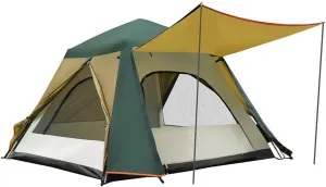 Instant Pop-up Camping Tent for 3-8 People Lightweight Tent Waterproof Double Layer Family Tent with Carrying Bag for Outdoor Camping Hiking Climbing Fishing Survival Festivals Garden