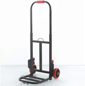 Iron Foldable Collapsable Trolley with Anti Puncture Rubber Wheels and 150 kg Capacity Cool Bag Trolley on Wheels for Luggage, Personal, Travel, Auto, Moving and Office Use (Style #5) (Style #4) (