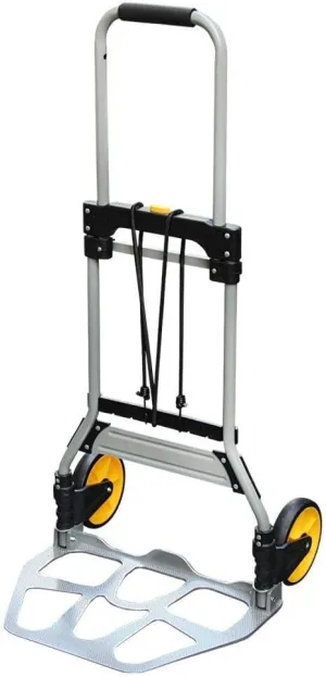 Iron Foldable Collapsable Trolley with Anti Puncture Rubber Wheels and 150 kg Capacity Cool Bag Trolley on Wheels for Luggage, Personal, Travel, Auto, Moving and Office Use (Style #5) (Style #4) (