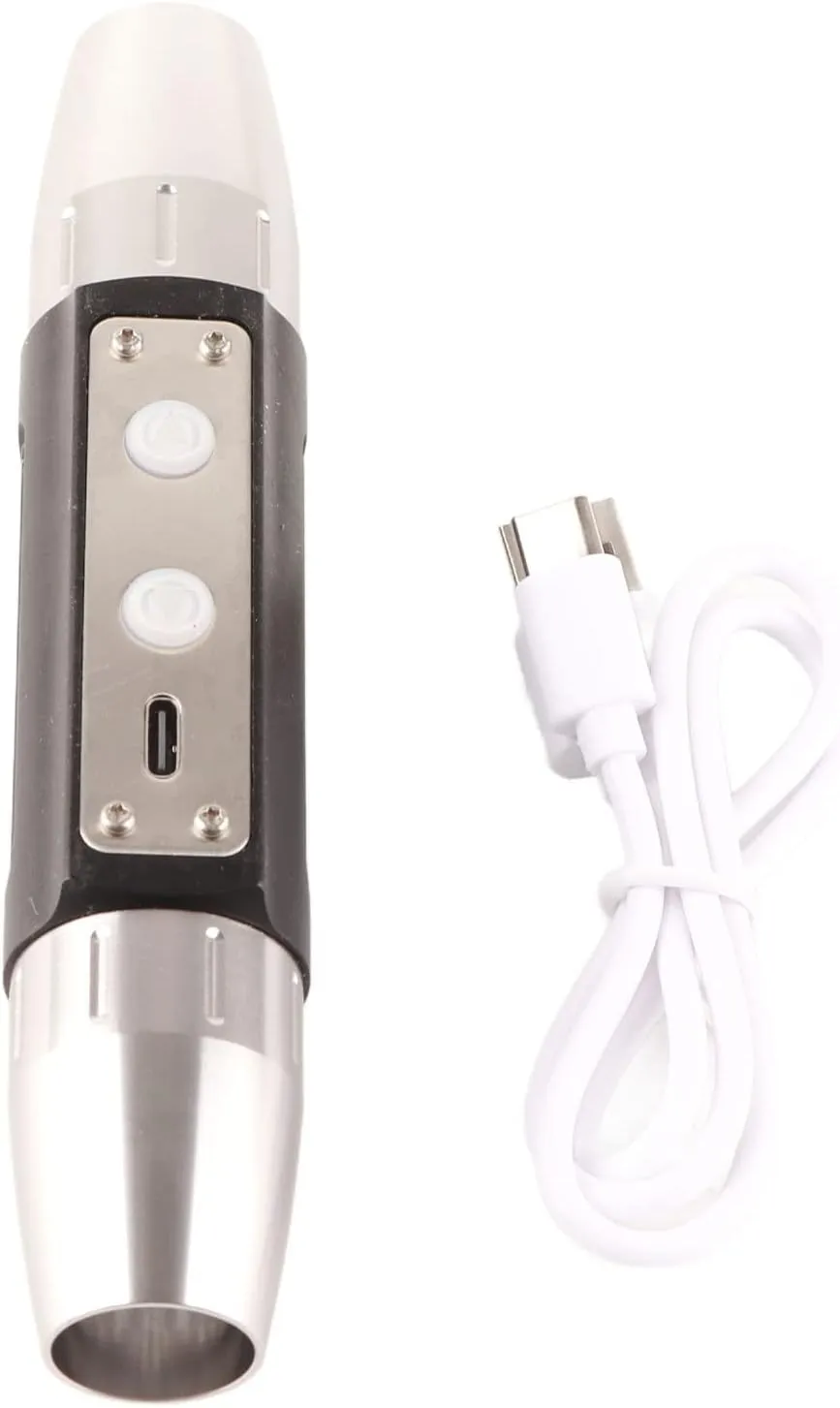 Jade Appraisal Light Detector Lamp DX6 USB Rechargeable Dual-Head 6 Light Sources LED UV Gem Flashlight for Jewelry Appraisal, Crystal