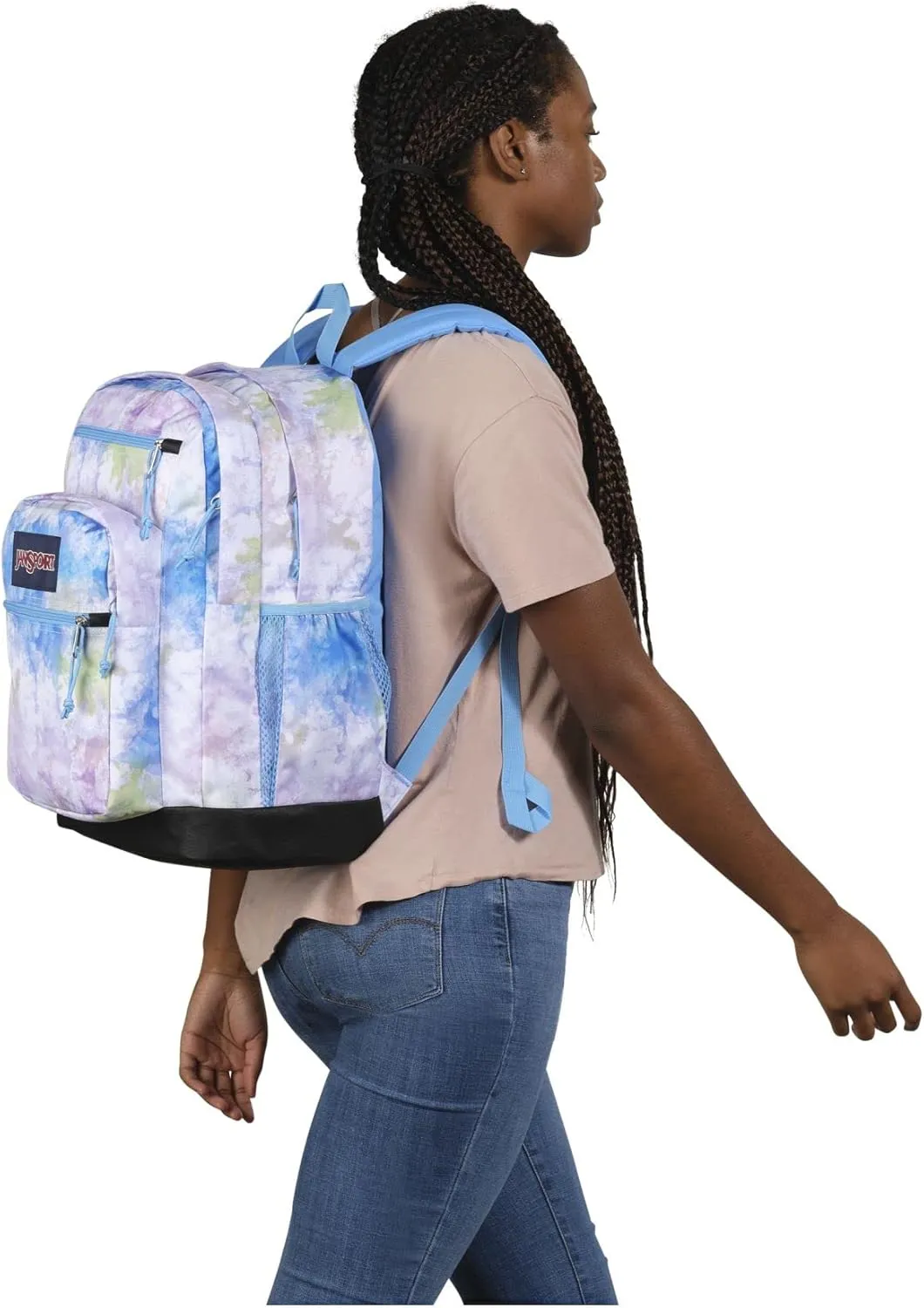 JanSport Cool Backpack with 15-inch Laptop Sleeve, Large Computer Bag Rucksack with 2 Compartments, Ergonomic Straps, Batik Wash