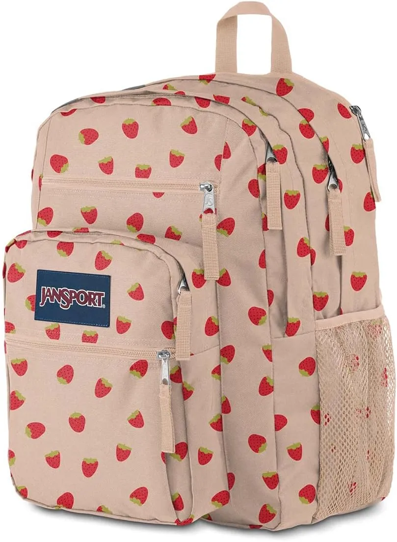 JanSport Laptop Backpack - Computer Bag with 2 Compartments, Ergonomic Shoulder Straps, 15” Laptop Sleeve, Haul Handle - Book Rucksack - Strawberry Shower