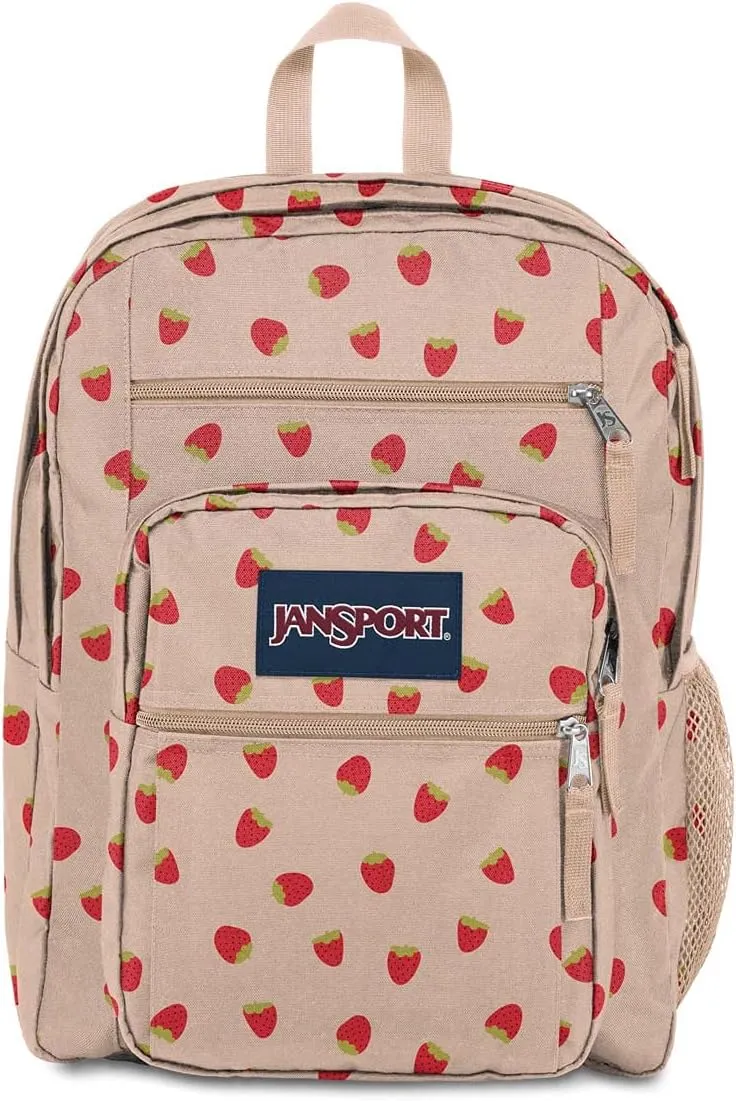 JanSport Laptop Backpack - Computer Bag with 2 Compartments, Ergonomic Shoulder Straps, 15” Laptop Sleeve, Haul Handle - Book Rucksack - Strawberry Shower