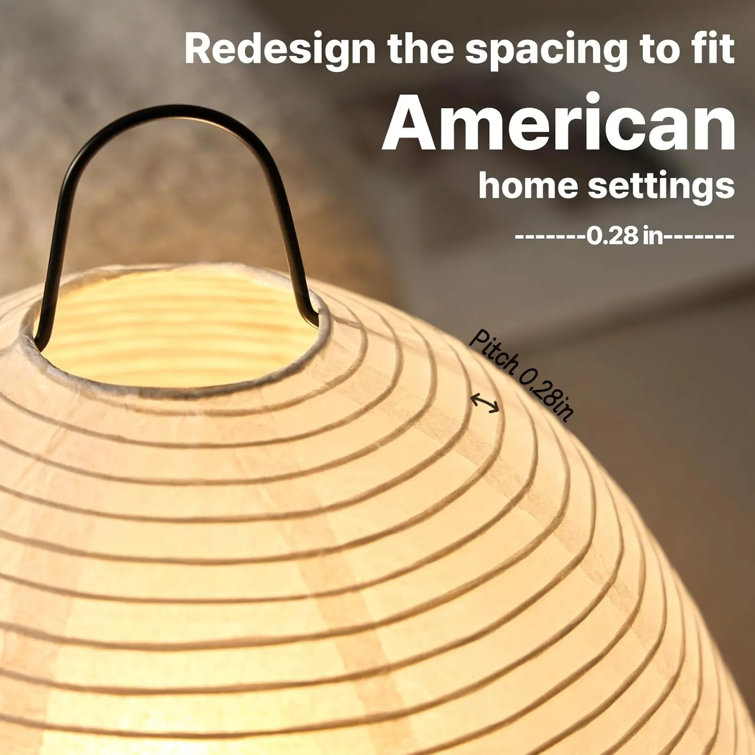 Japanese Rice Paper Table Lamp: 3000K Bulb Included - Handmade Round Japandi Noguchi Akari Lamps - Noggy Asano White Paper Lantern Table Lights with Wabi Sabi Paper Shade for Bedroom Bedside Desk