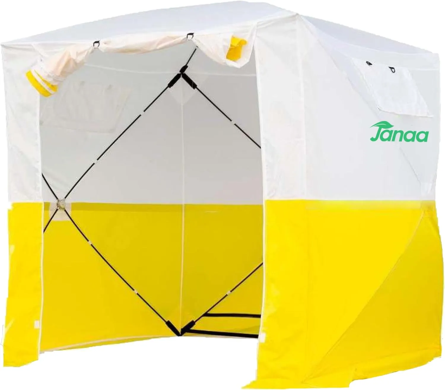 JAX3 | Professional Work Tent | Pop Up | UV50 | 6,2x6,2x7,05 Ft | Instant Quick and Easy Tool-Free Setup | Waterproof | Slicing, Commercial Tent, Fiber Optic for Heavy-Duty Use