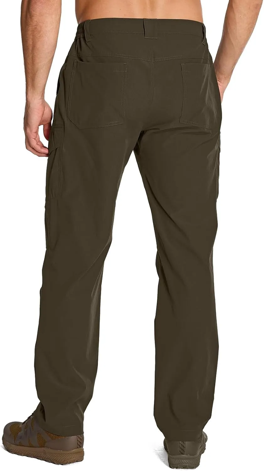 Jessie Kidden Men's Flex Stretch Tactical Pants, Water Resistant Ripstop Cargo Pants Lightweight BDU Outdoor Work Hiking