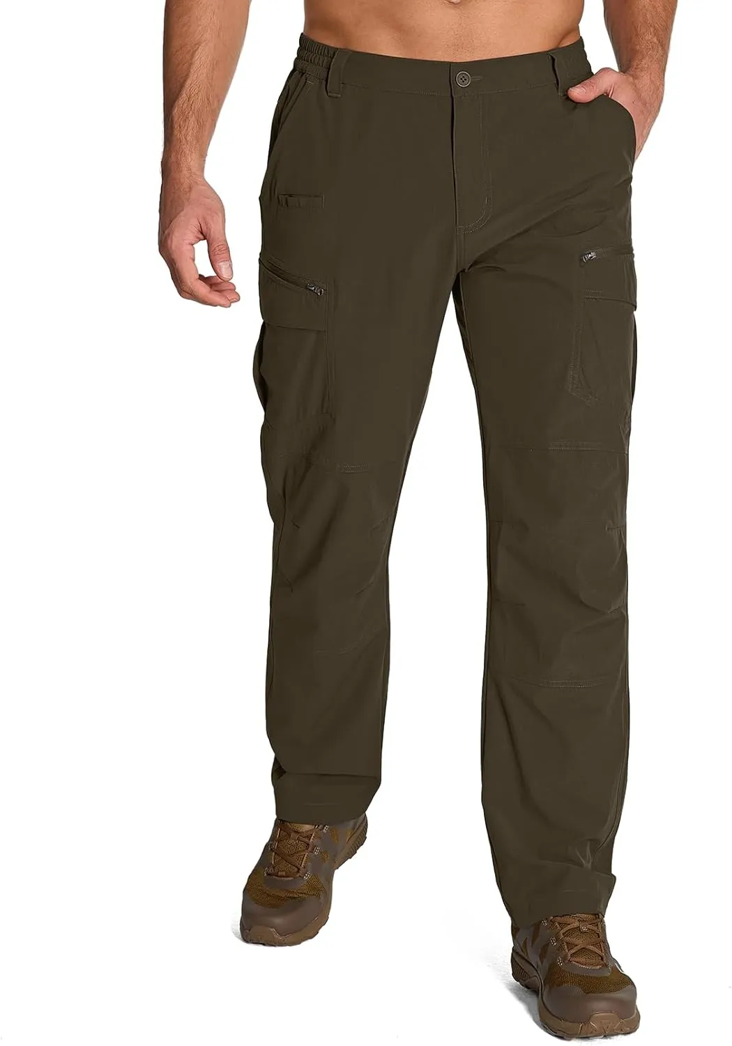 Jessie Kidden Men's Flex Stretch Tactical Pants, Water Resistant Ripstop Cargo Pants Lightweight BDU Outdoor Work Hiking