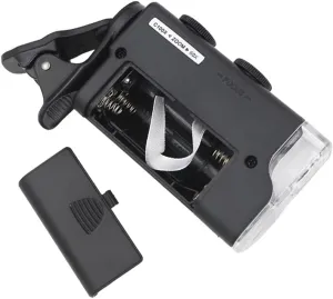 JOEBO Microscope Kit 60X-100X Mobile Phone Microscope with Cell Phone Clip with Carring Bag Microscope Lens Adapters