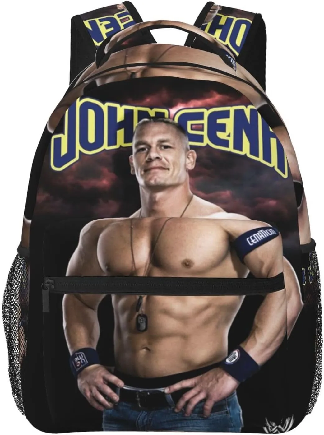 John Wrestler Cena Backpack Adults Bag Casual Backpack Hiking DaypackOne Size