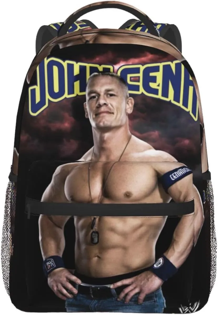 John Wrestler Cena Backpack Adults Bag Casual Backpack Hiking DaypackOne Size