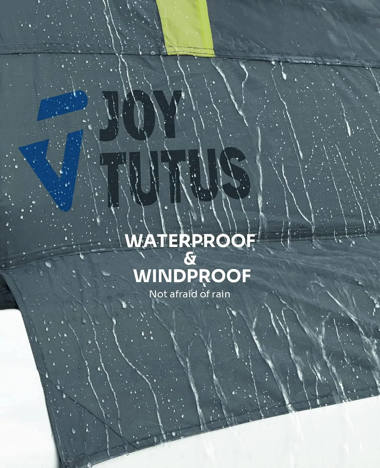 JOYTUTUS Pickup Truck Tent 6.0ft, Waterproof PU2000mm Double Layer for 2 Person, Portable Truck Bed Tent with Rainfly - Green, Aluminum Pole