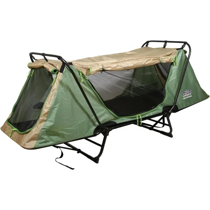 Kamp-Rite Quick Setup 1 Person Multifunctional Cot Convertible as Lounge Chair and Tent
