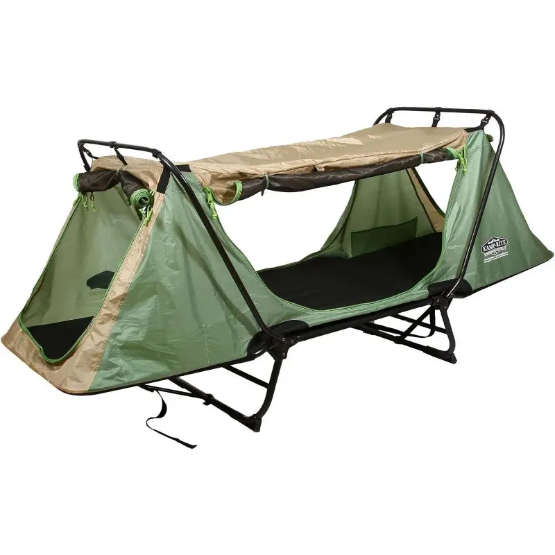 Kamp-Rite Quick Setup 1 Person Multifunctional Cot Convertible as Lounge Chair and Tent