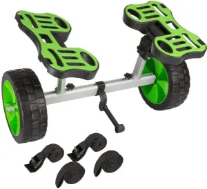Kayak Cart - 140lb Capacity Canoe Dolly with Airless Tires, Aluminum Frame, and Straps for Small Watercraft - Kayak Accessories by RAD Sportz (Green)