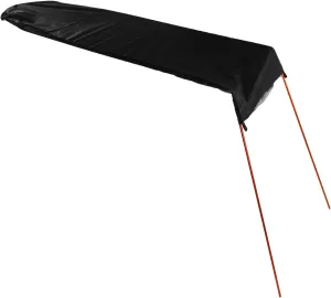 Kayak Sun Shade Canopy Waterpoof Oxford Fabric Foldable Lightweight Canopy for Boats, Canoes, Kayaks Fishing (Black)