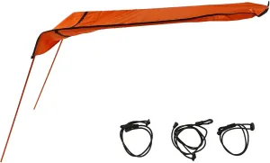 Kayak Sun Shade Canopy Waterpoof Oxford Fabric Foldable Lightweight Kayak Boat Canoe Sun Shade Canopy for Outdoor Fishing Tricycles Royal (Orange)
