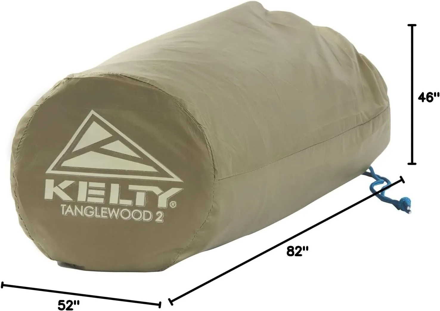 Kelty Tanglewood 2 or 3 Person Backpacking and Car Camping Tent – Sturdy Frame, Quick Corners for Easy Setup, Double Stake Vestibule, Clip-on Rainfly