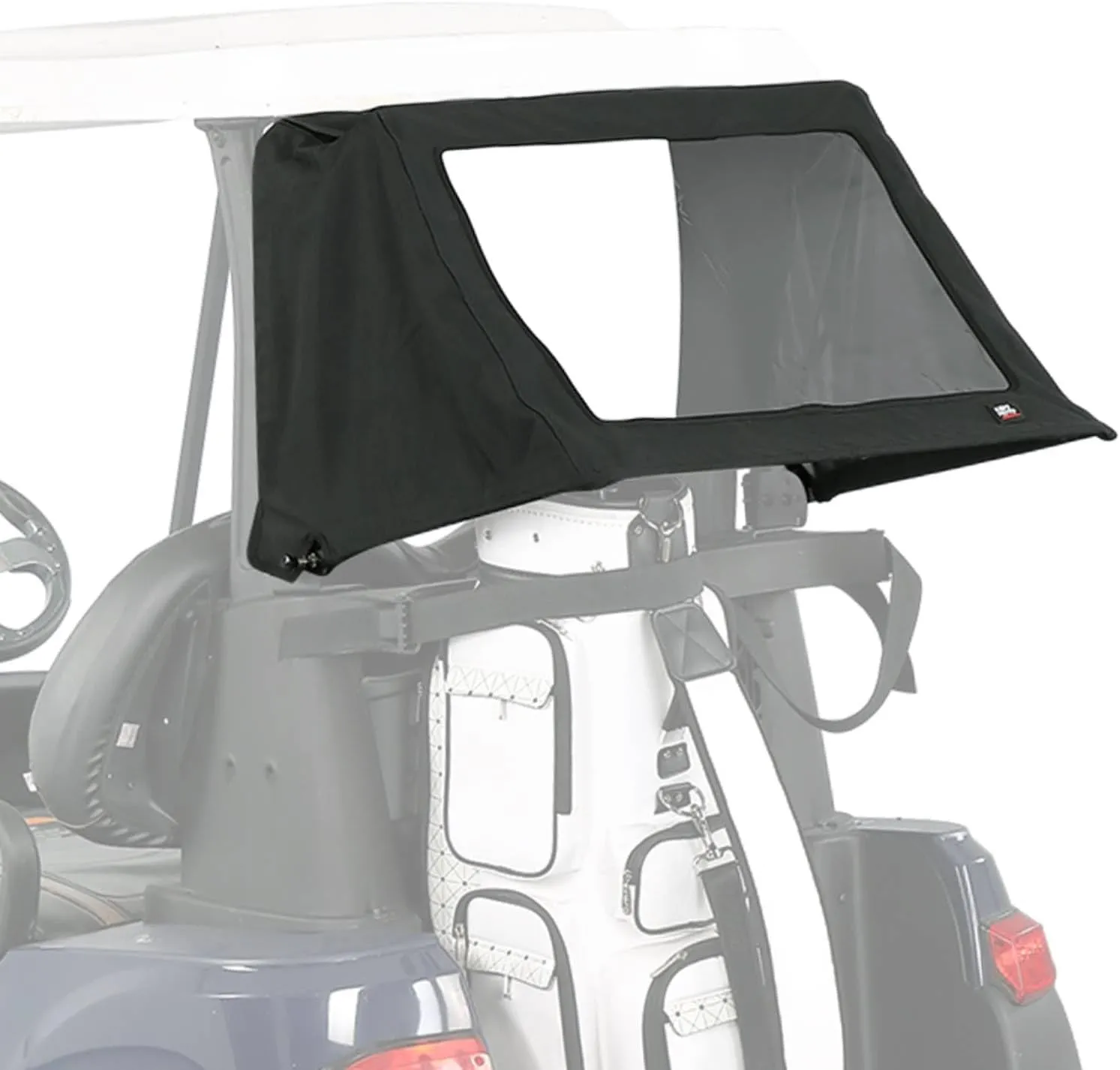 KEMIMOTO Foldable Rear Golf Cart Rain Cover for 2 Passenger Golf Bag Cover Compatible with Club Car Tempo