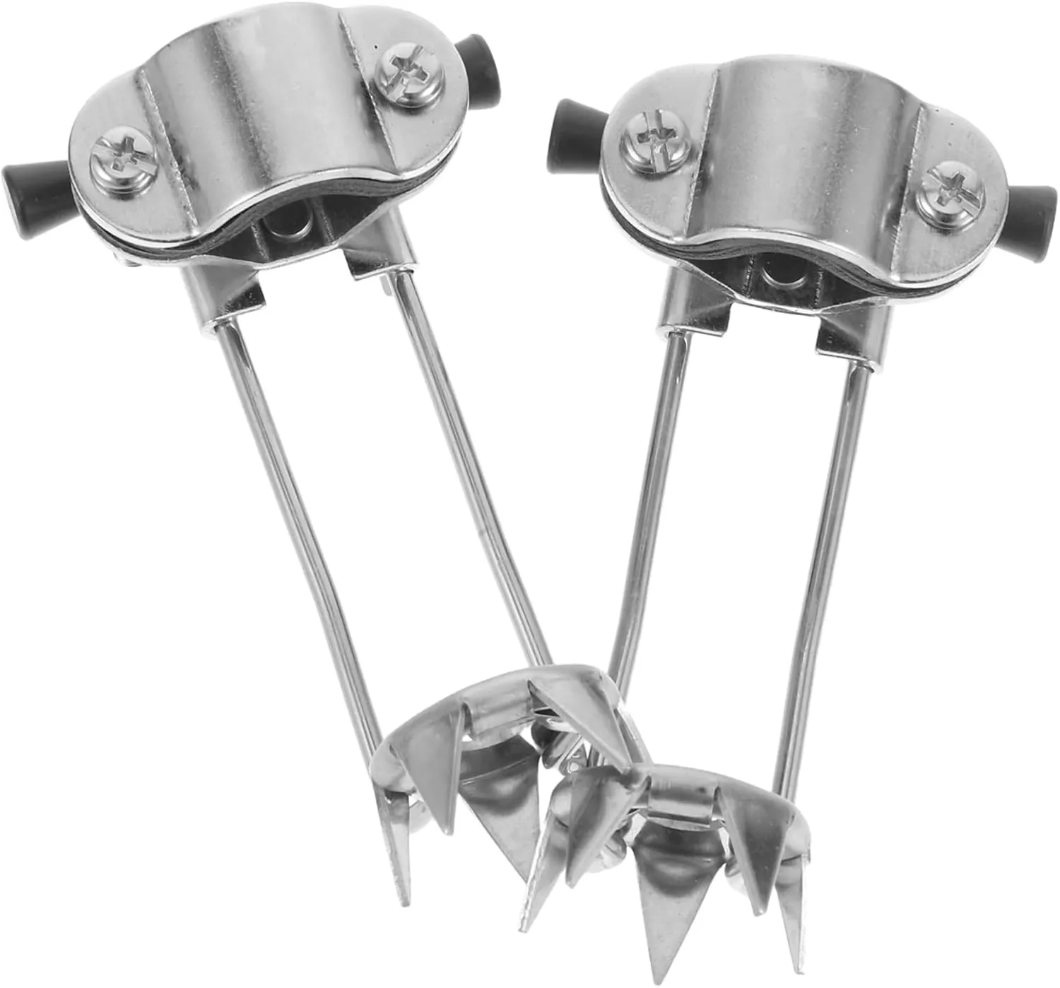 KESYOO 2pcs Accessories Cane Accessories Outdoor Cane Tip Ice and Snow Cane Tip Outdoor Accessories Outdoor Hiking Gear Climbing Pole Accessories Hiking Crampons Plastic Silver