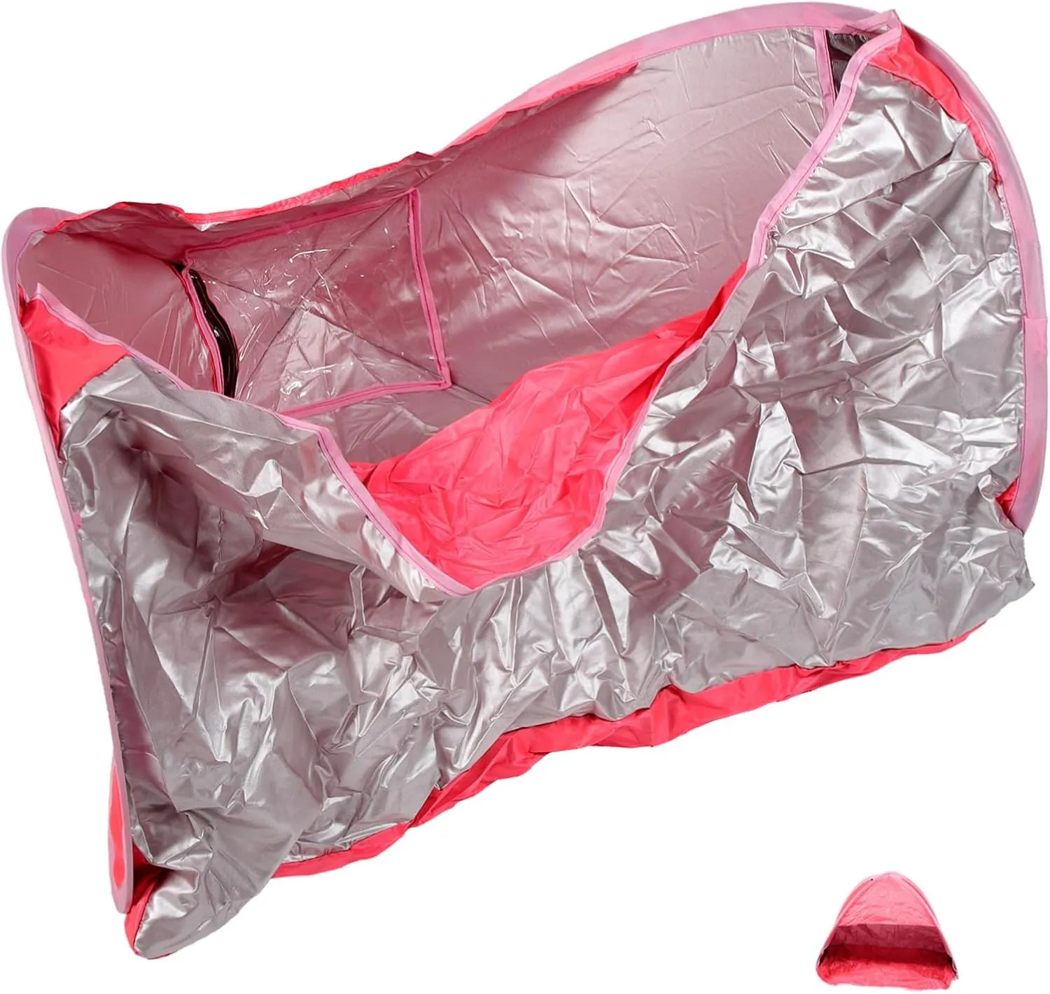 KESYOO Foldable Camping Tent Portable Canopy Tarp Popup Tents Beach Tent Large Sun Travel Hiking Instant Tent Outdoor Shelter Sand Automatic Camping Tent Camping Tent for Picnic Polyester