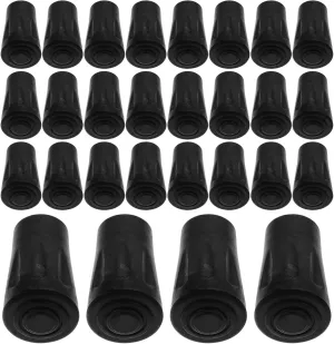 KICHOUSE 50pcs Trekking Pole Tips Protectors for Hiking Skiing and Walking Sticks -Resistant Design for Use Joint-Friendly