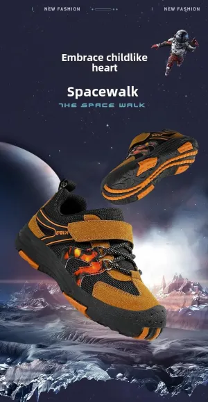 Kids Hiking Boots Toddler Girls Boys Hiking Shoes Water-Resistant Anti-Collision Non-Slip Athletic Outdoor Trekking Boots