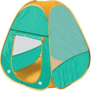 Kids Play Tent Pop Up Tent for Girls and Boys，Automatic Setup and Foldable Playhouse Castle Toys Outdoor and Indoor（Green）