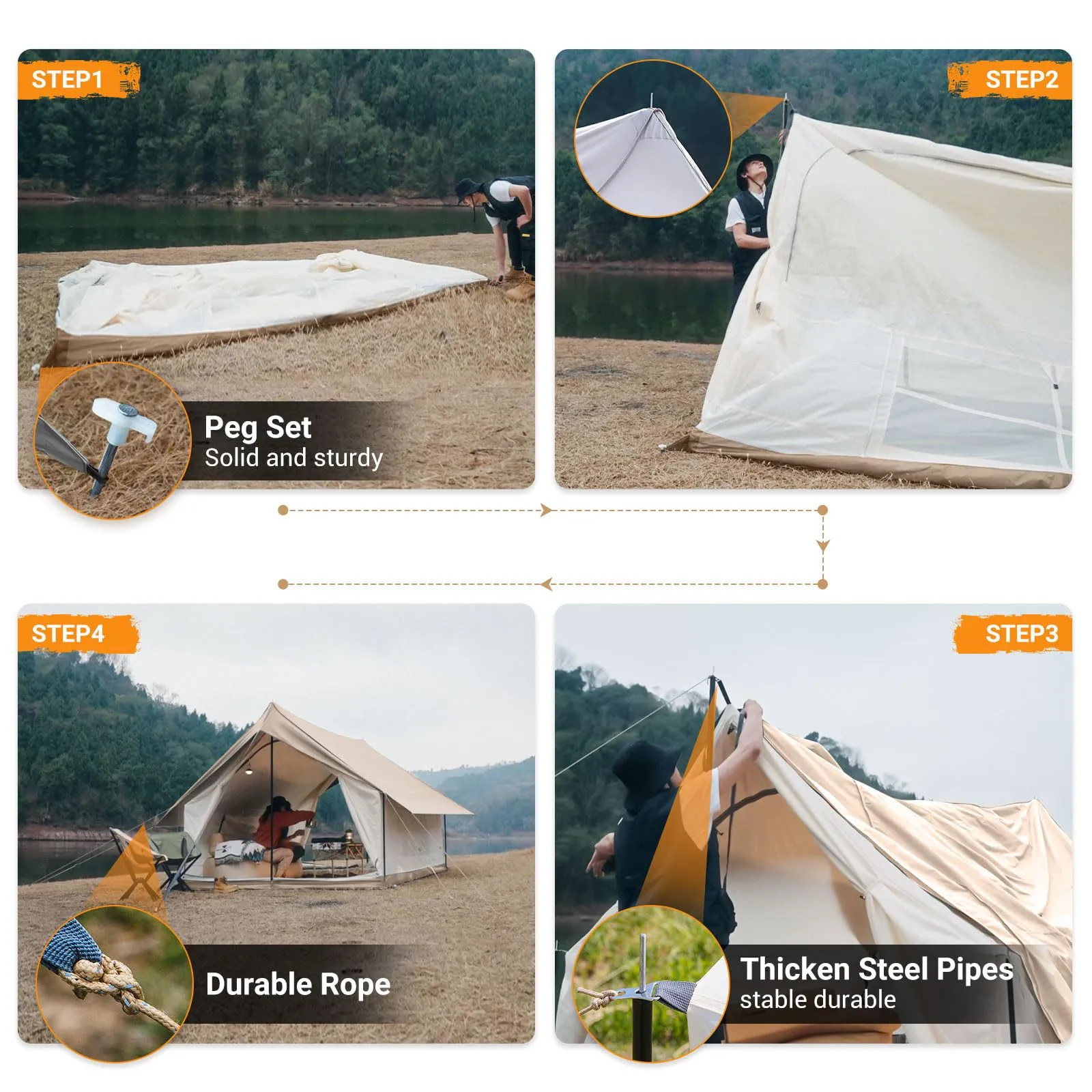 KingCamp Mountain In C2 Double-Layer House Tent